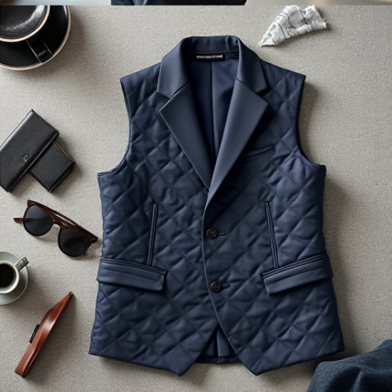 Urban Chic Quilted Blazer Vest