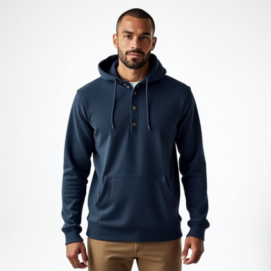 Urban Comfort Henley Hoodie
