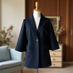 Elegance Enveloped Cape Blazer