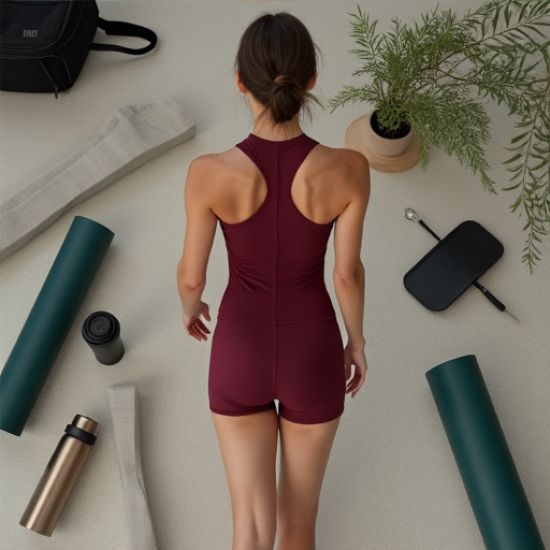 Athleisure Elegance High-Neck Dress