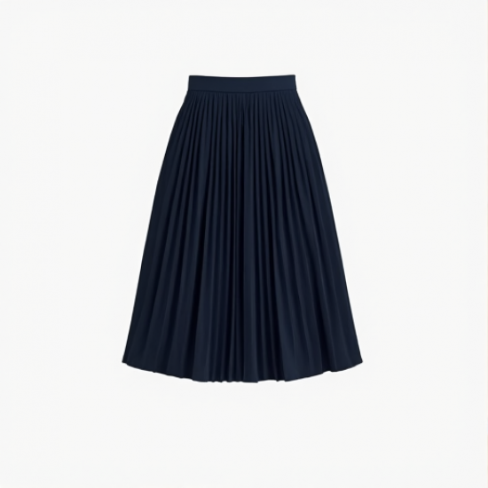 Elegance in Motion Drop-Yoke Pleated Skirt