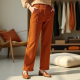 Chic Comfort Corduroy Straight-Leg Pants