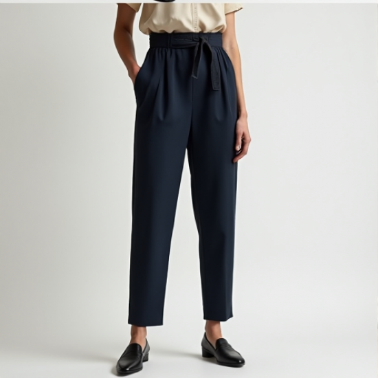 Chic Comfort Paperbag Tapered Pants