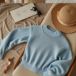 Breezy Elegance Knit Sweater