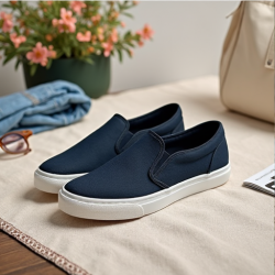 Elysian Breeze Women's Slip-On Canvas Sneakers