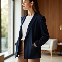 Elegance in Comfort Open-Front Sweater Blazer