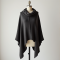 Elysian Wrap: Women's Asymmetrical Hem Knit Poncho