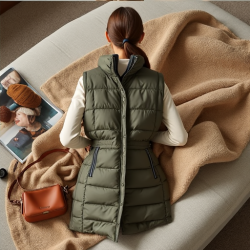 Elysian Elegance Long Quilted Vest