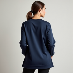 Chic Peplum Luxe Sweatshirt
