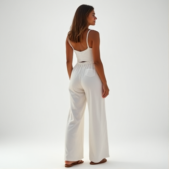 Breezy Elegance Wide-Leg Linen Pants