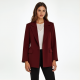Chic Draped Faux Suede Jacket