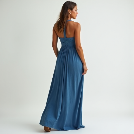 Elysian Summer Halter Maxi Dress