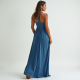 Elysian Summer Halter Maxi Dress
