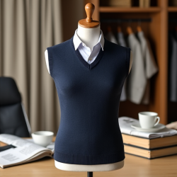 Classic Elegance Argyle V-Neck Sweater Vest