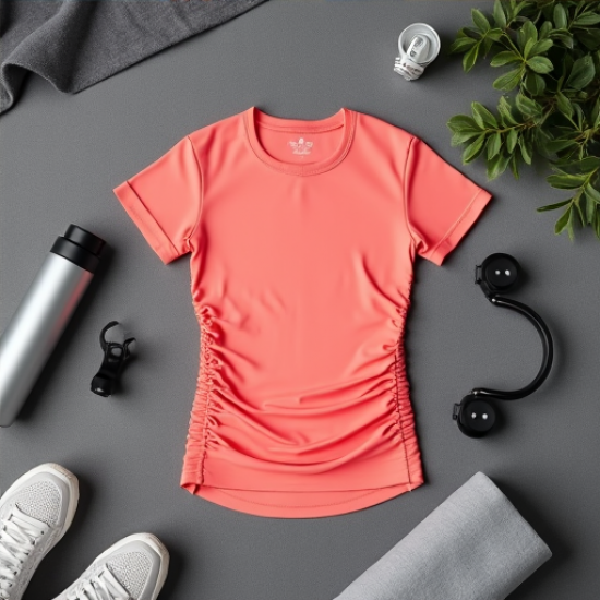 Sculpt & Move Ruched Active Tee
