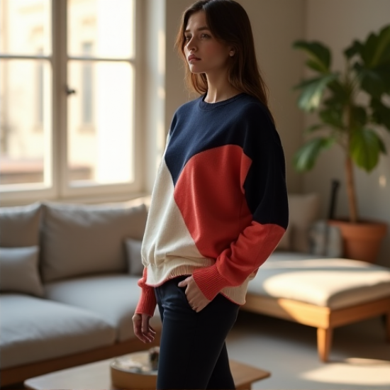 Chic Harmony Colorblock Pullover