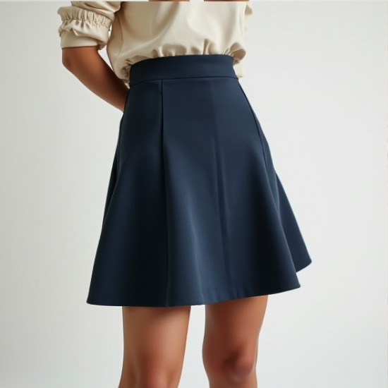 Velvet Touch Faux Suede A-Line Skirt