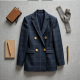 Chic & Classic Double-Breasted Plaid Blazer Chic & Classic Double-Breasted Plaid Blazer