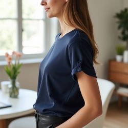Versatile Luxe Roll-Tab Tee
