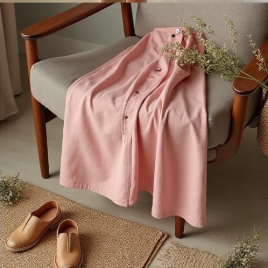 Luxe Linen Blend Button-Through Skirt