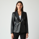 Chic Elegance Faux Leather Blazer Chic Elegance Faux Leather Blazer
