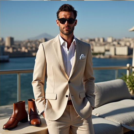Breezy Elegance Seersucker Blazer