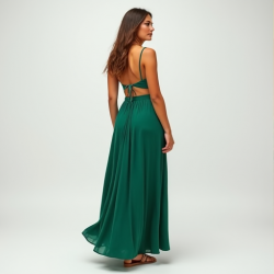 Elysian Flow Split-Front Maxi Skirt