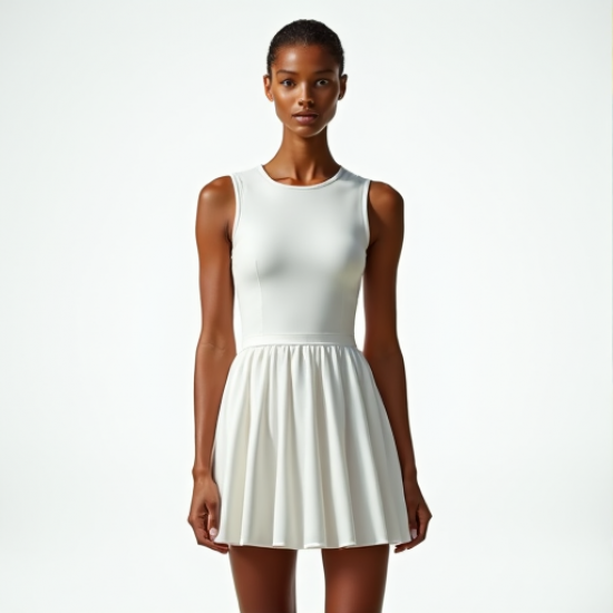 Elegance Ace Drop-Waist Tennis Dress