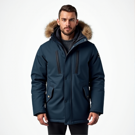 Arctic Shield Men's Down Parka with Faux Fur Hood