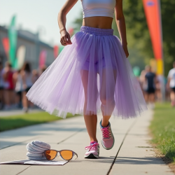 Chic Tulle Twirl Fun Run Skirt