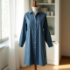 Elysian Chambray Button-Front Tunic Dress