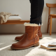 Nordic Comfort Shearling Ankle Boots