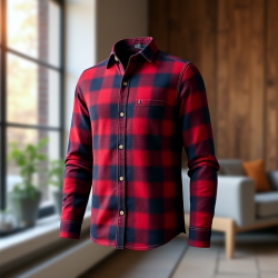 EverWarm Men's Micro-Fleece Flannel Shirt