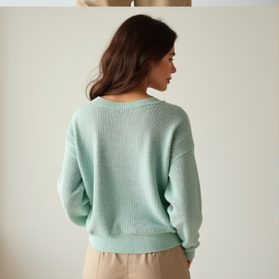 Breezy Elegance Knit Sweater