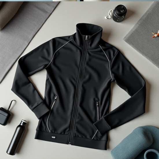 Athleisure Luxe Full-Zip Track Jacket