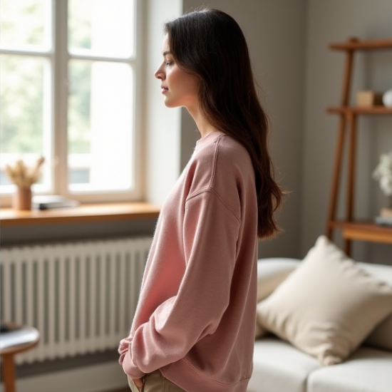 Cozy Chic Washed Terry Pullover