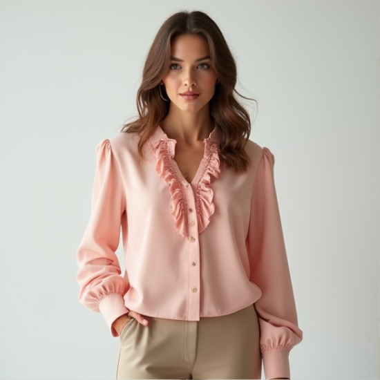 Elysian Ruffle Elegance Blouse