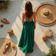 Elysian Flow Split-Front Maxi Skirt