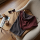 Elysian Wrap: Women's Asymmetrical Hem Knit Poncho