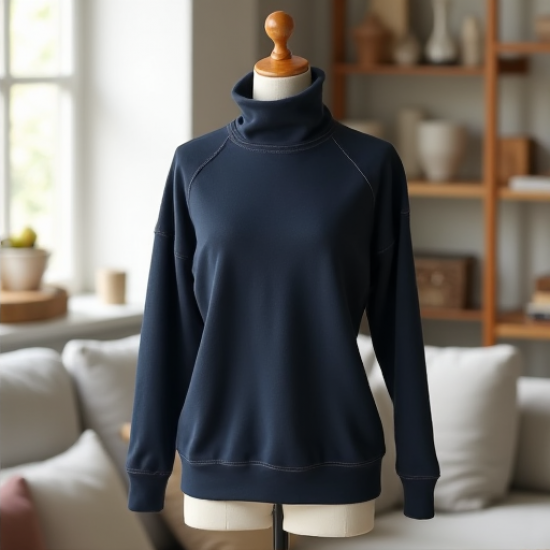 Cozy Elegance Funnel Neck Sweatshirt