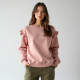 Chic Ruffle Luxe Sweatshirt