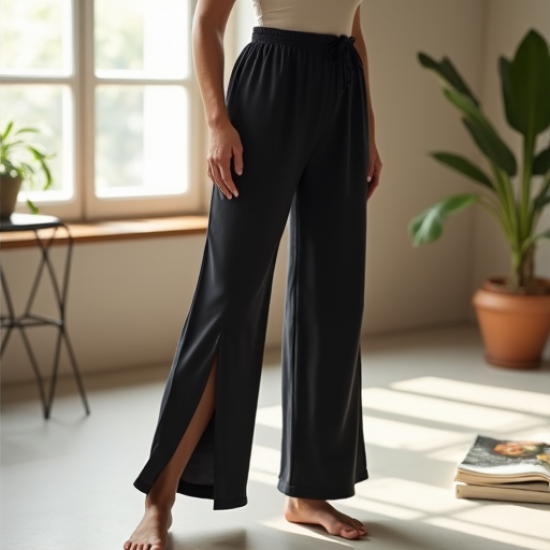 Elegance High-Slit Lounge Pants