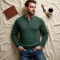 Classic Comfort Henley Sweater