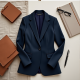 Elegance in Motion: Women's Ponte Knit Peaked Lapel Blazer