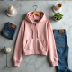 Chic Urban Cropped Zip Hoodie