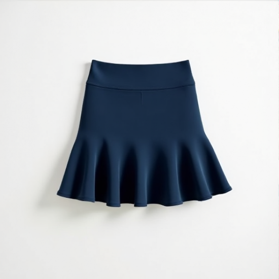 Chic Flounce Hem Tennis Skirt