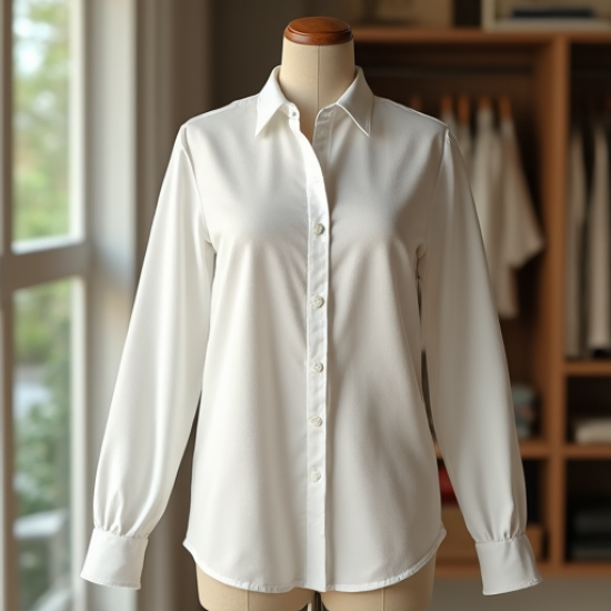 Chic Swiss Dot Elegance Shirt
