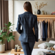 Chic & Classic Double-Breasted Plaid Blazer Chic & Classic Double-Breasted Plaid Blazer