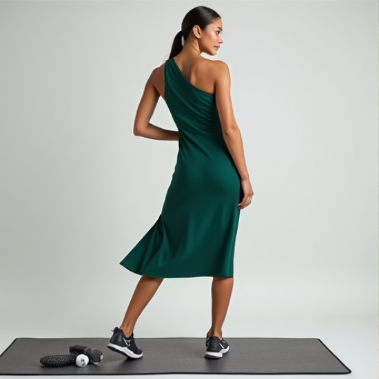 Sleek One-Shoulder Active Dress