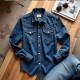 Rustic Charm Snap-Front Denim Shirt